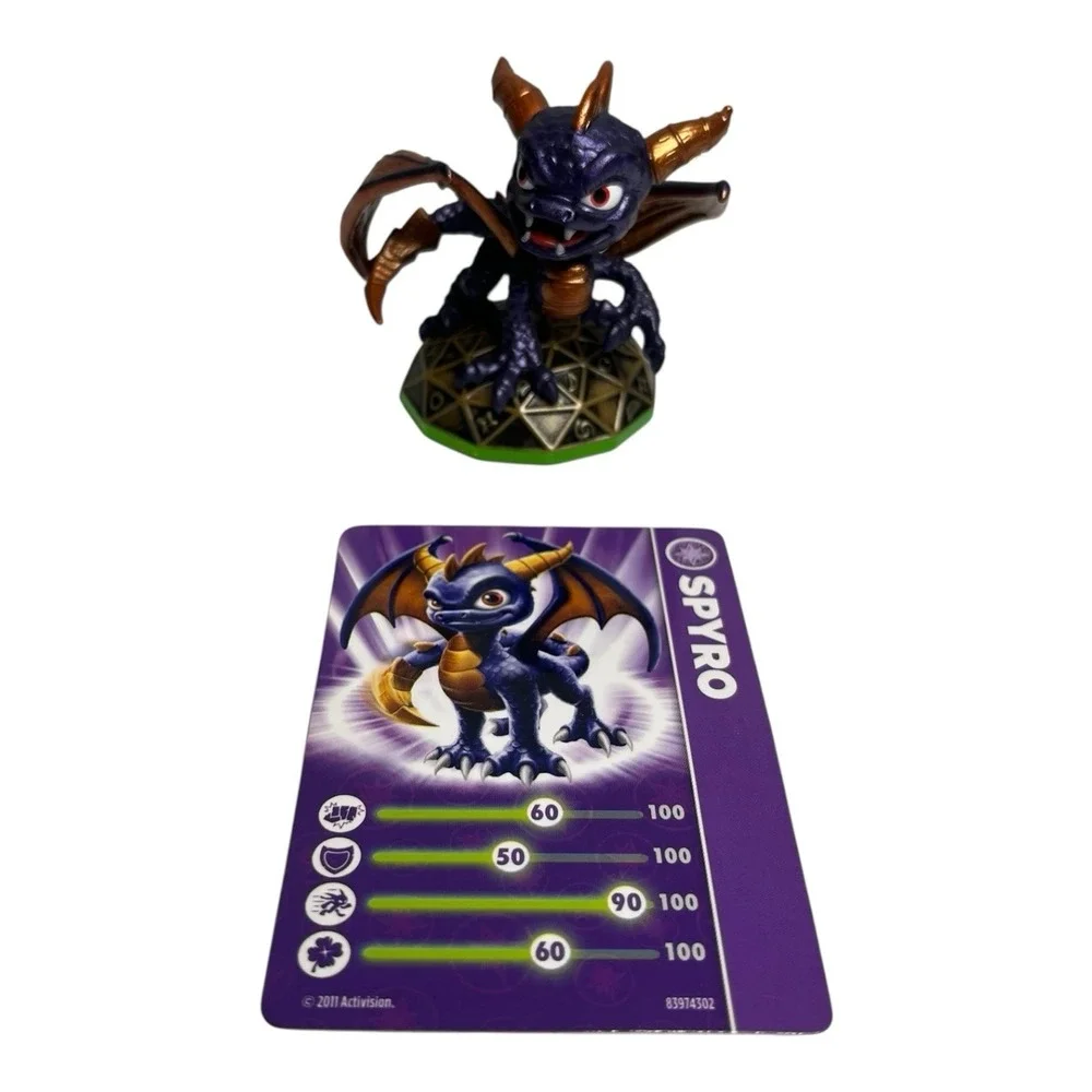 Skylanders Spyros Adventure Trigger Happy Flameslinger Gill Grunt Spyro Figures